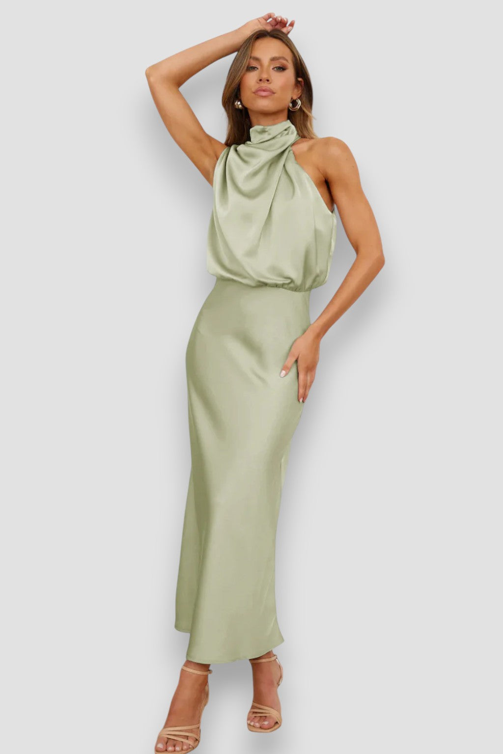 Carla – Halterjurk Met Elegante Uitstraling