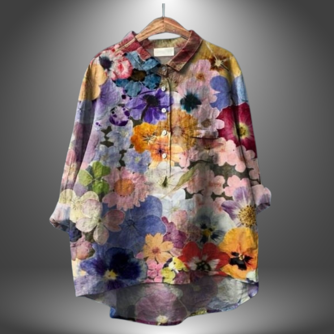 Amber | Elegante Bloemenblouse