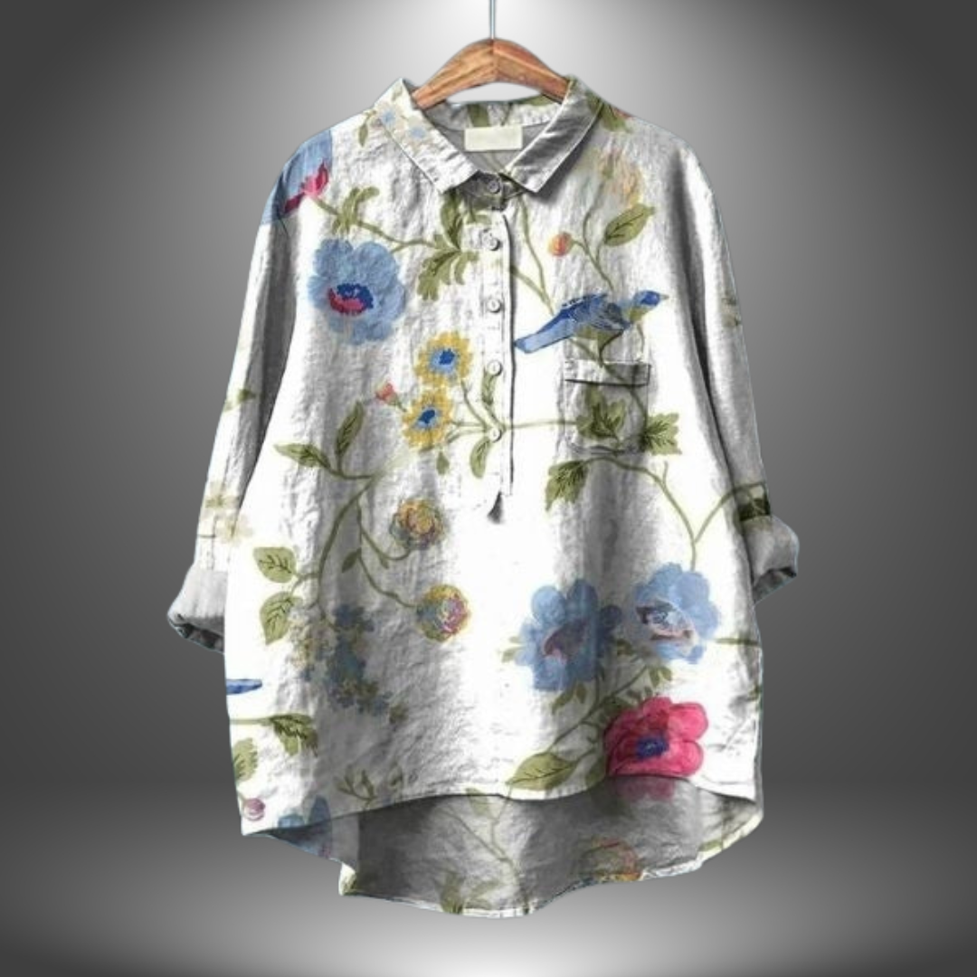 Amber | Elegante Bloemenblouse