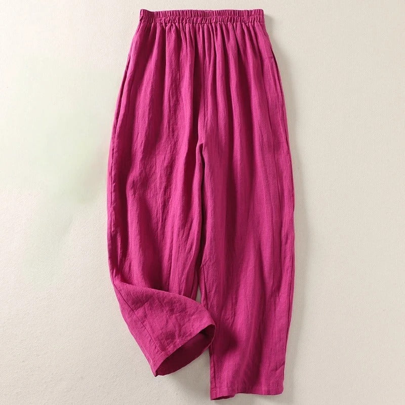Elena – Luchtige Zomerbroek Met Minimalistische Uitstraling