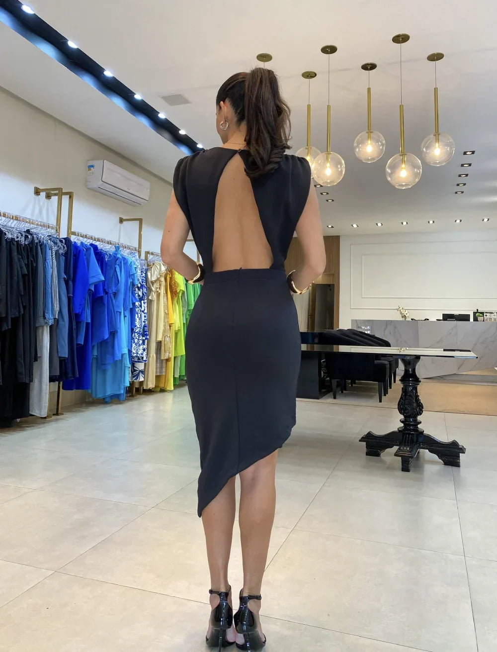 Lysandre | Elegante Jurk Met Asymmetrische Split