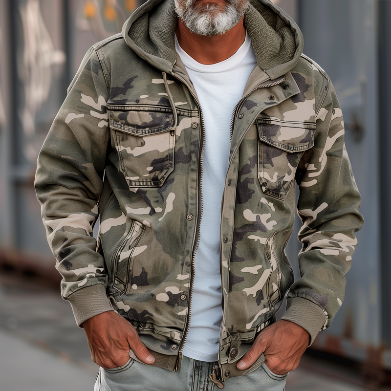 Niklas™ | Heren Camouflage Cargo Jas