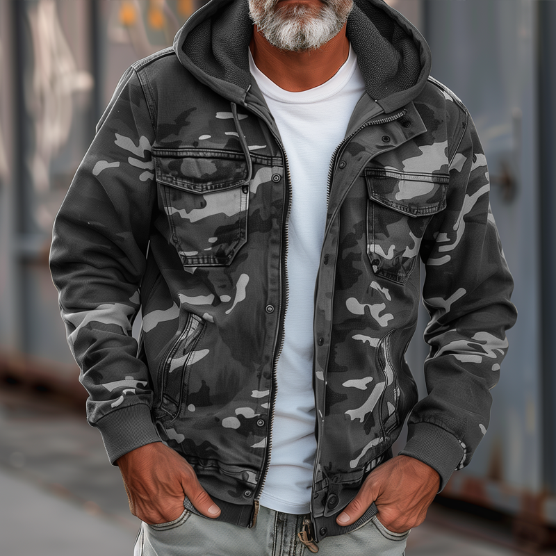 Niklas™ | Heren Camouflage Cargo Jas