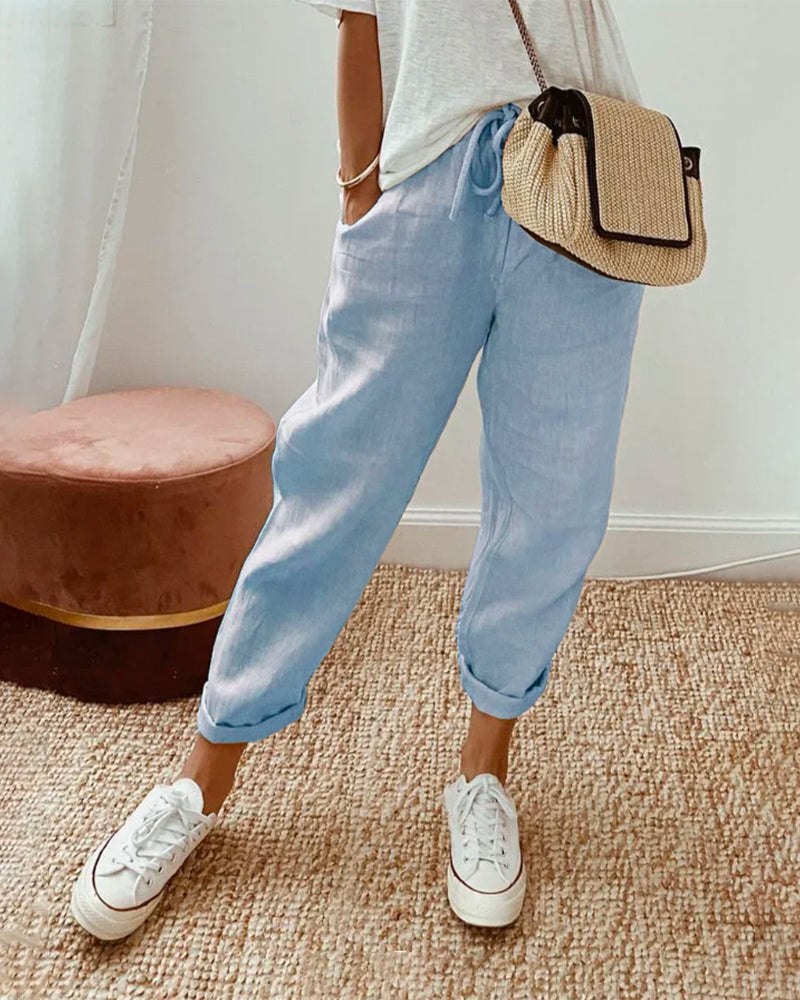 Olivia – Luchtige Zomerbroek Met Elegante Snit