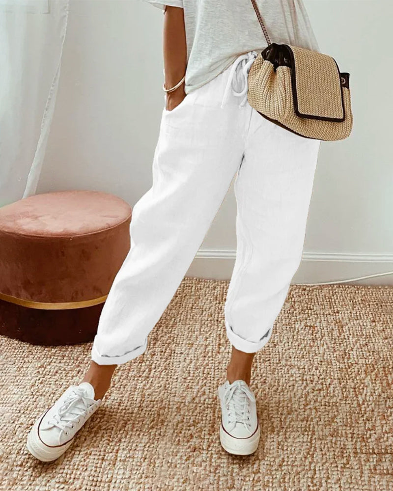Olivia – Luchtige Zomerbroek Met Elegante Snit