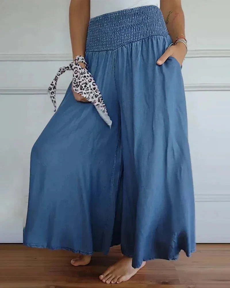 Sylvia – Comfortabele Hoge Taille Pantalon