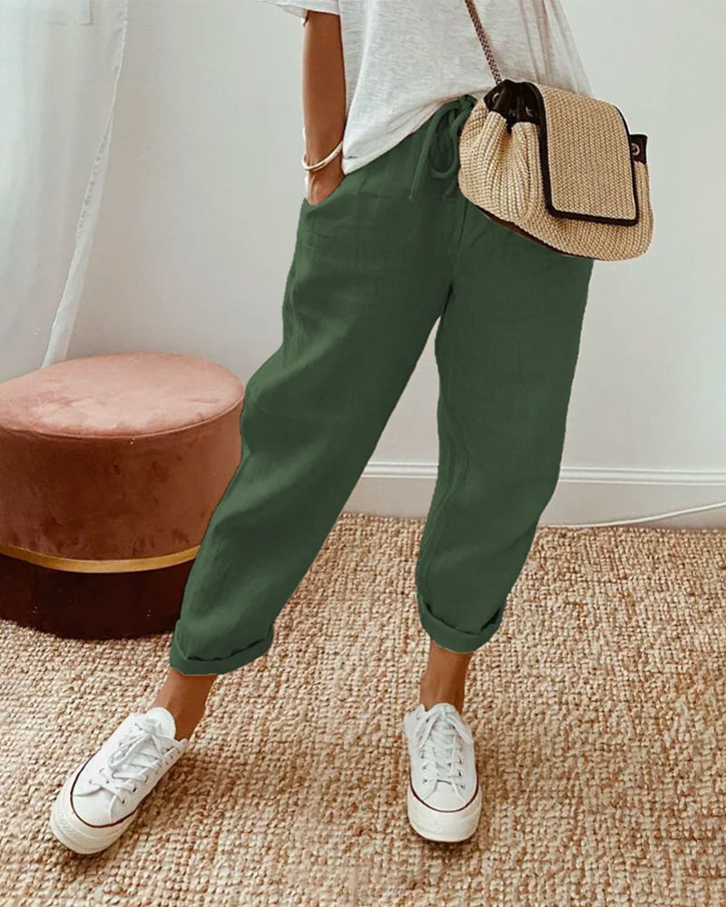 Olivia – Luchtige Zomerbroek Met Elegante Snit