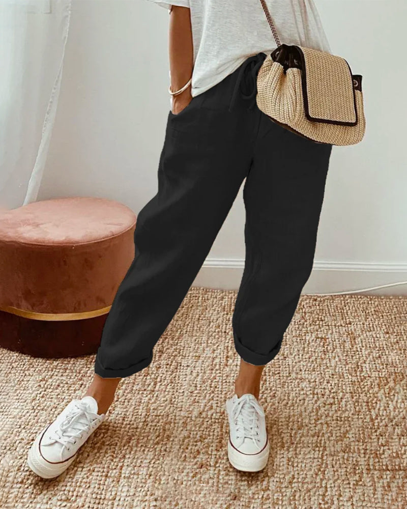 Olivia – Luchtige Zomerbroek Met Elegante Snit