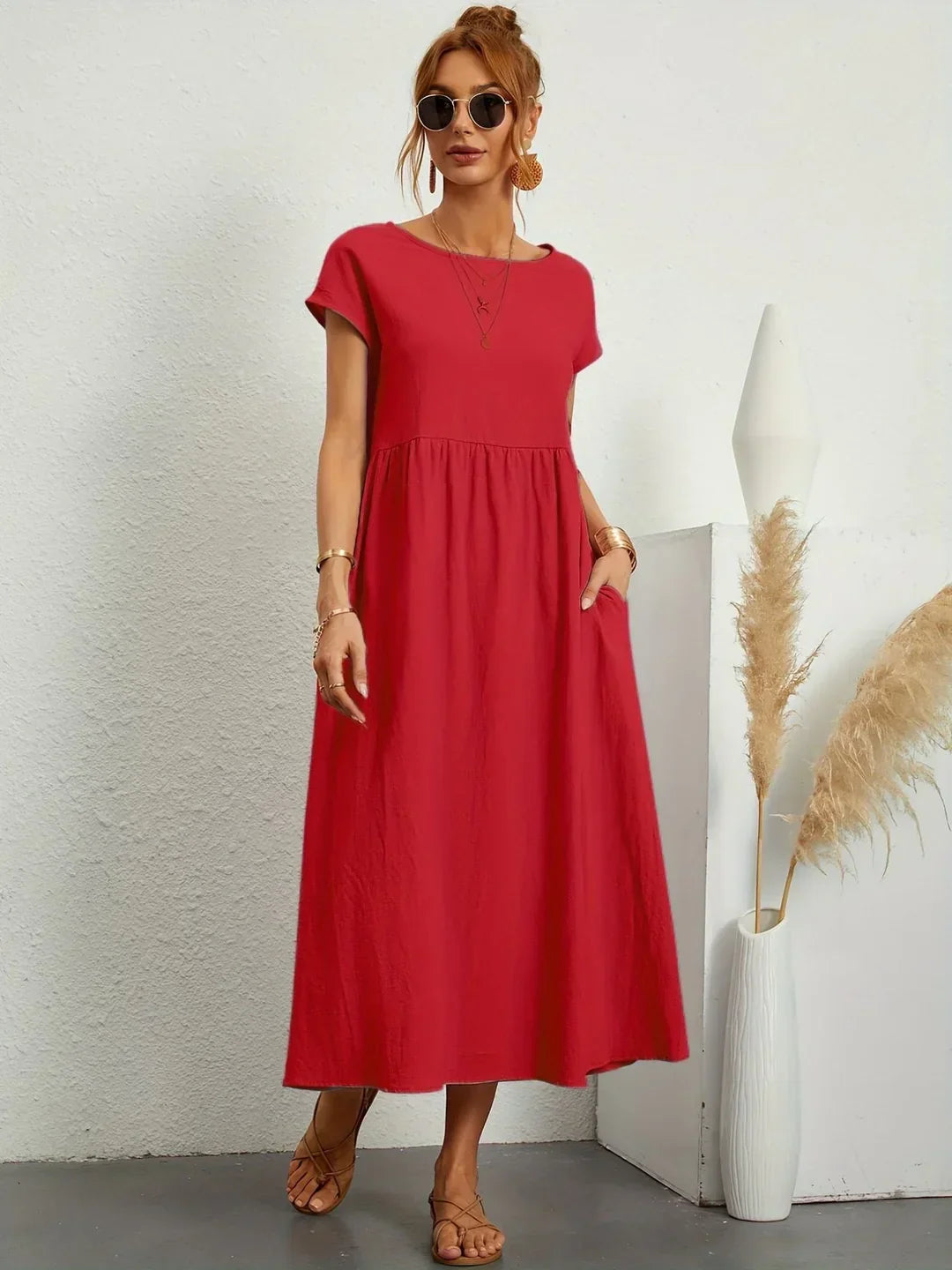 Elena - Elegante Zomerjurk Met Luchtige Pasvorm