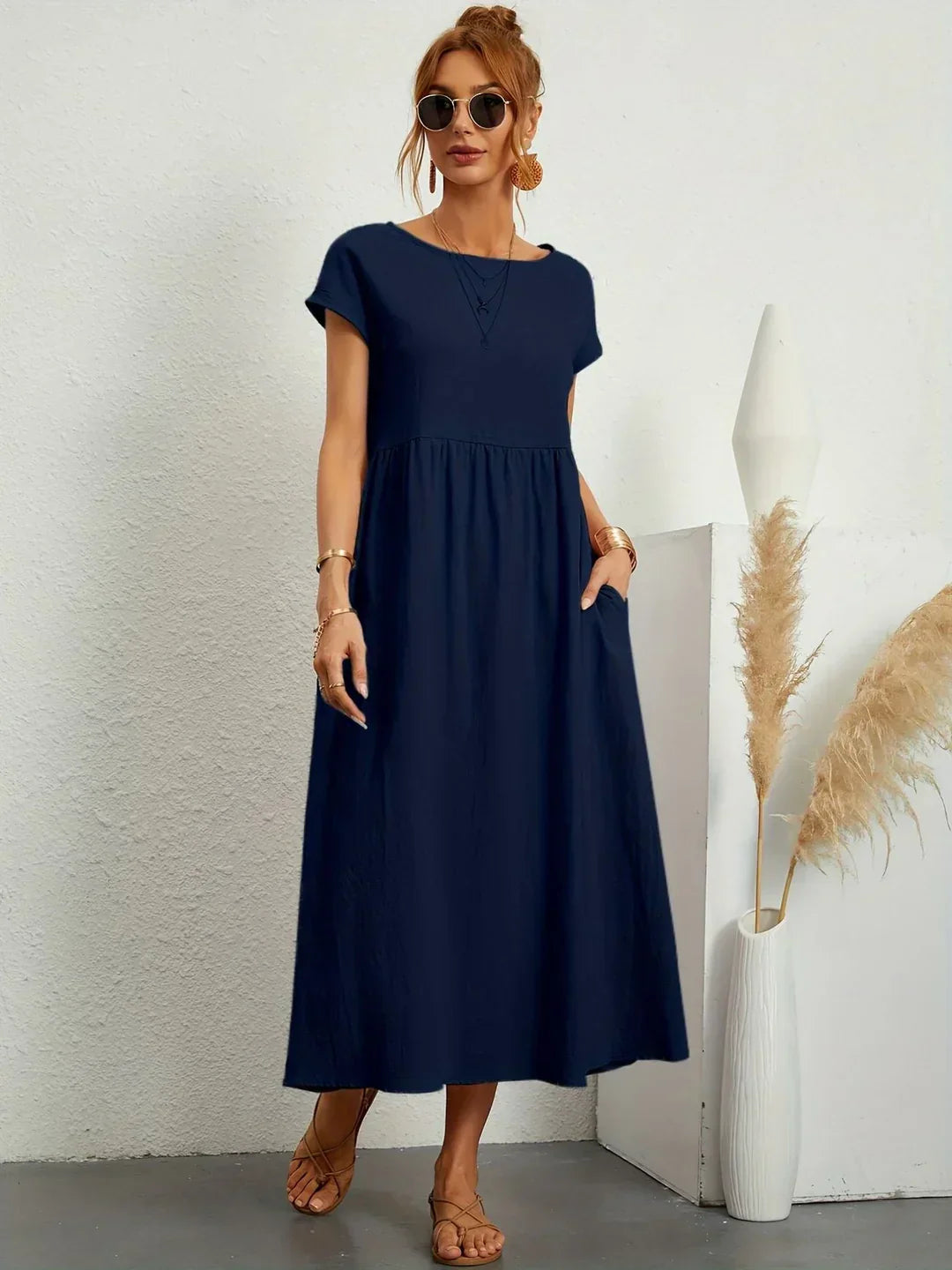 Elena - Elegante Zomerjurk Met Luchtige Pasvorm