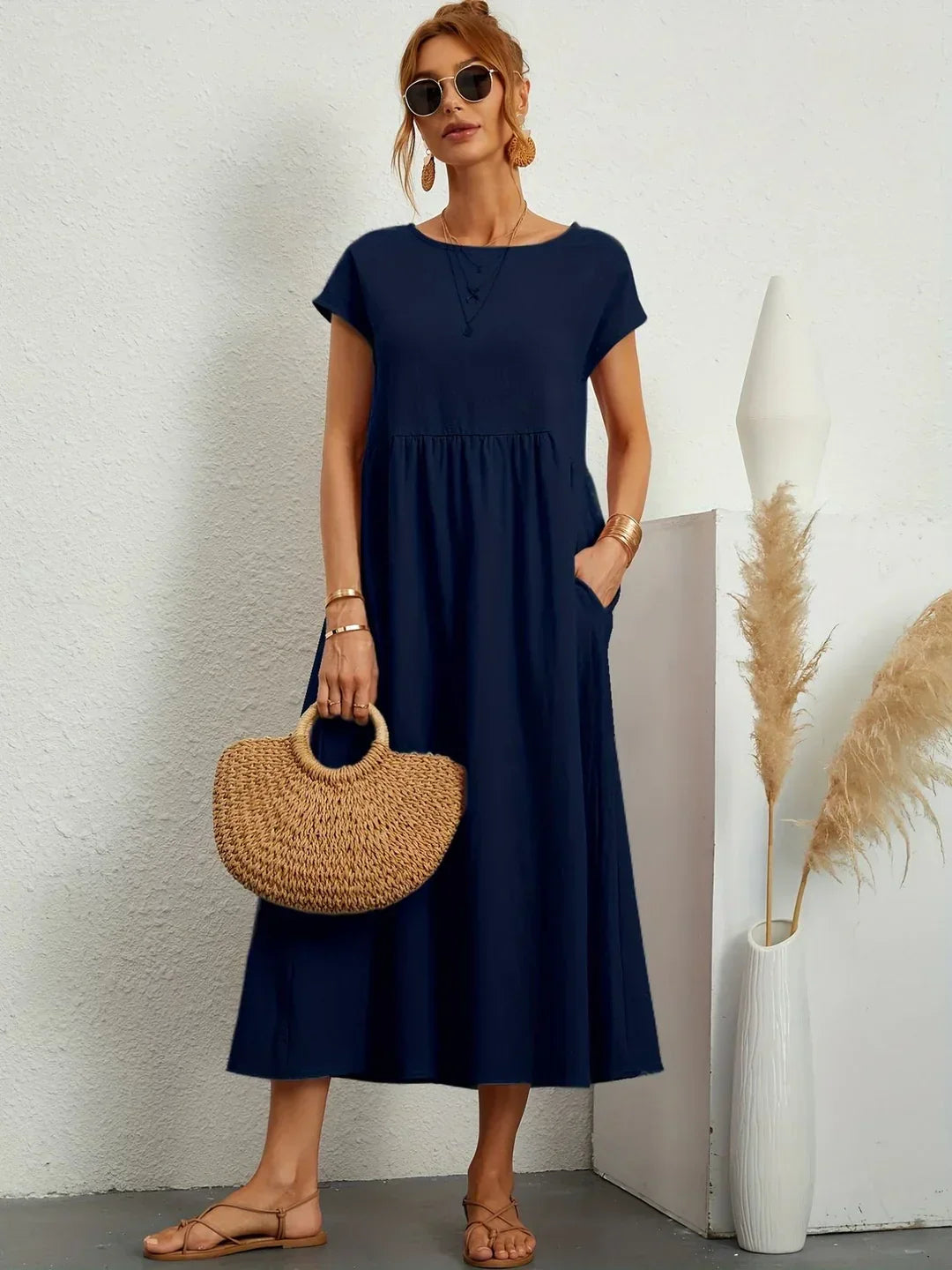 Elena - Elegante Zomerjurk Met Luchtige Pasvorm