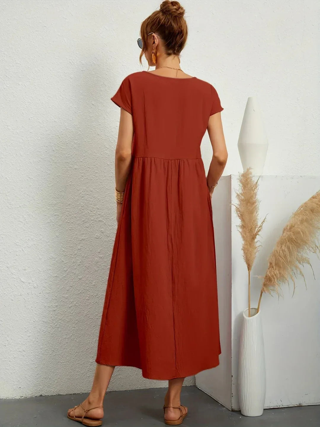 Elena - Elegante Zomerjurk Met Luchtige Pasvorm