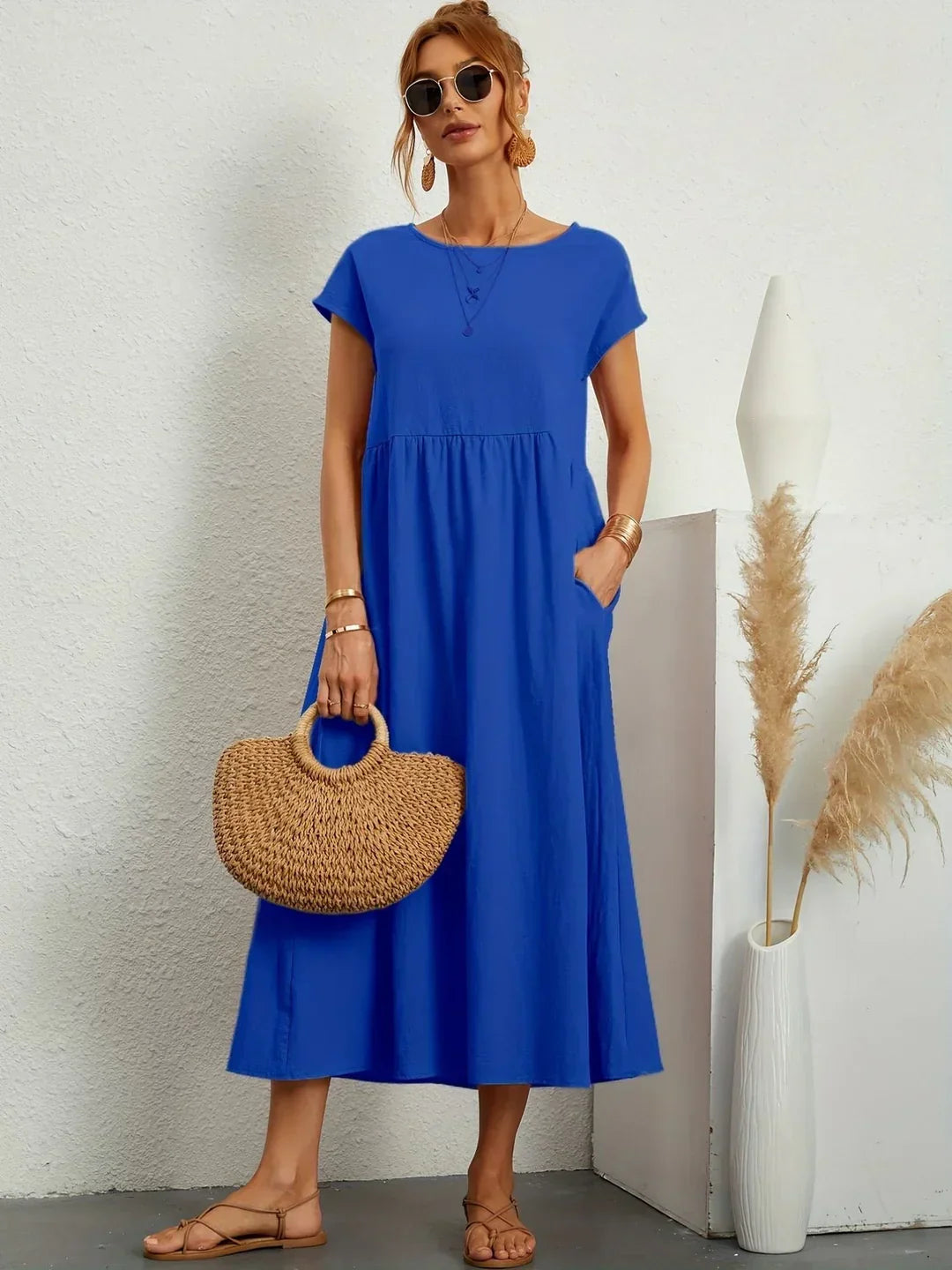 Elena - Elegante Zomerjurk Met Luchtige Pasvorm