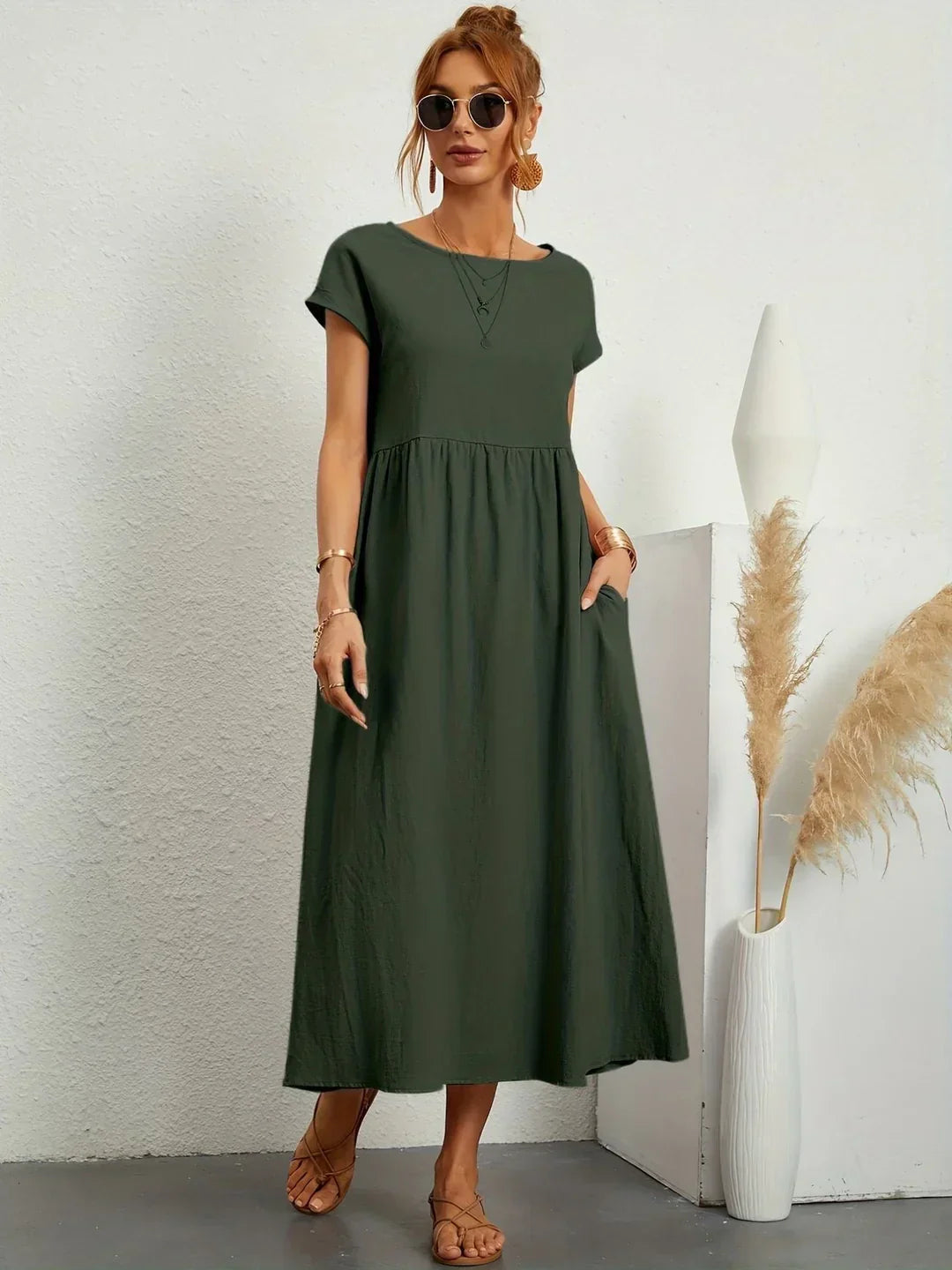 Elena - Elegante Zomerjurk Met Luchtige Pasvorm