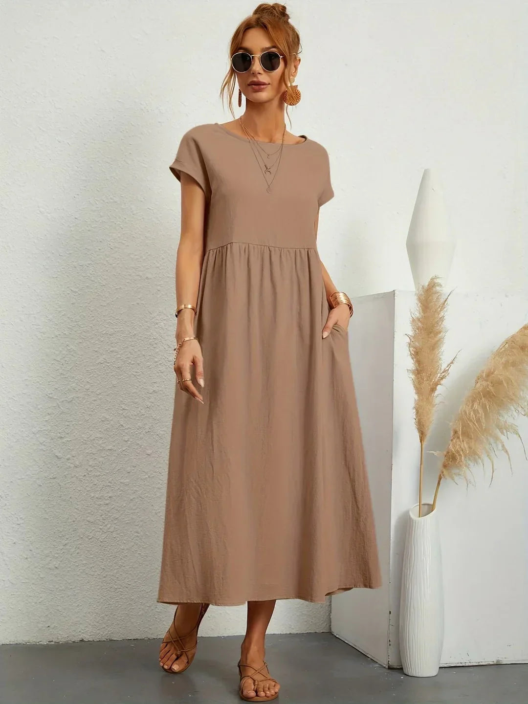 Elena - Elegante Zomerjurk Met Luchtige Pasvorm