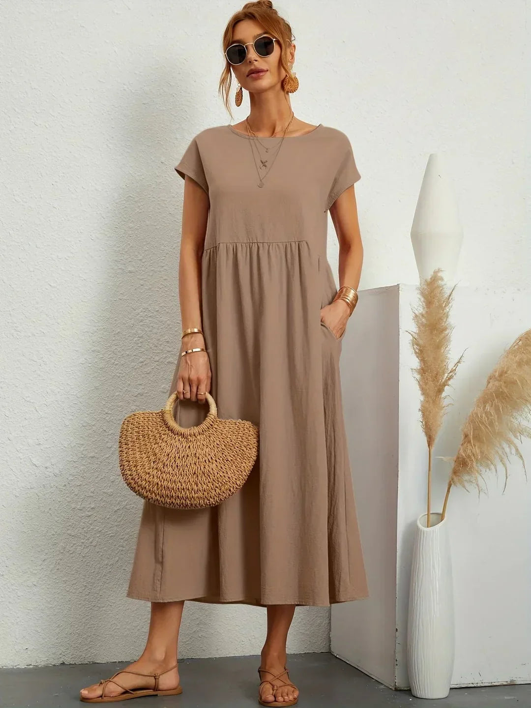 Elena - Elegante Zomerjurk Met Luchtige Pasvorm