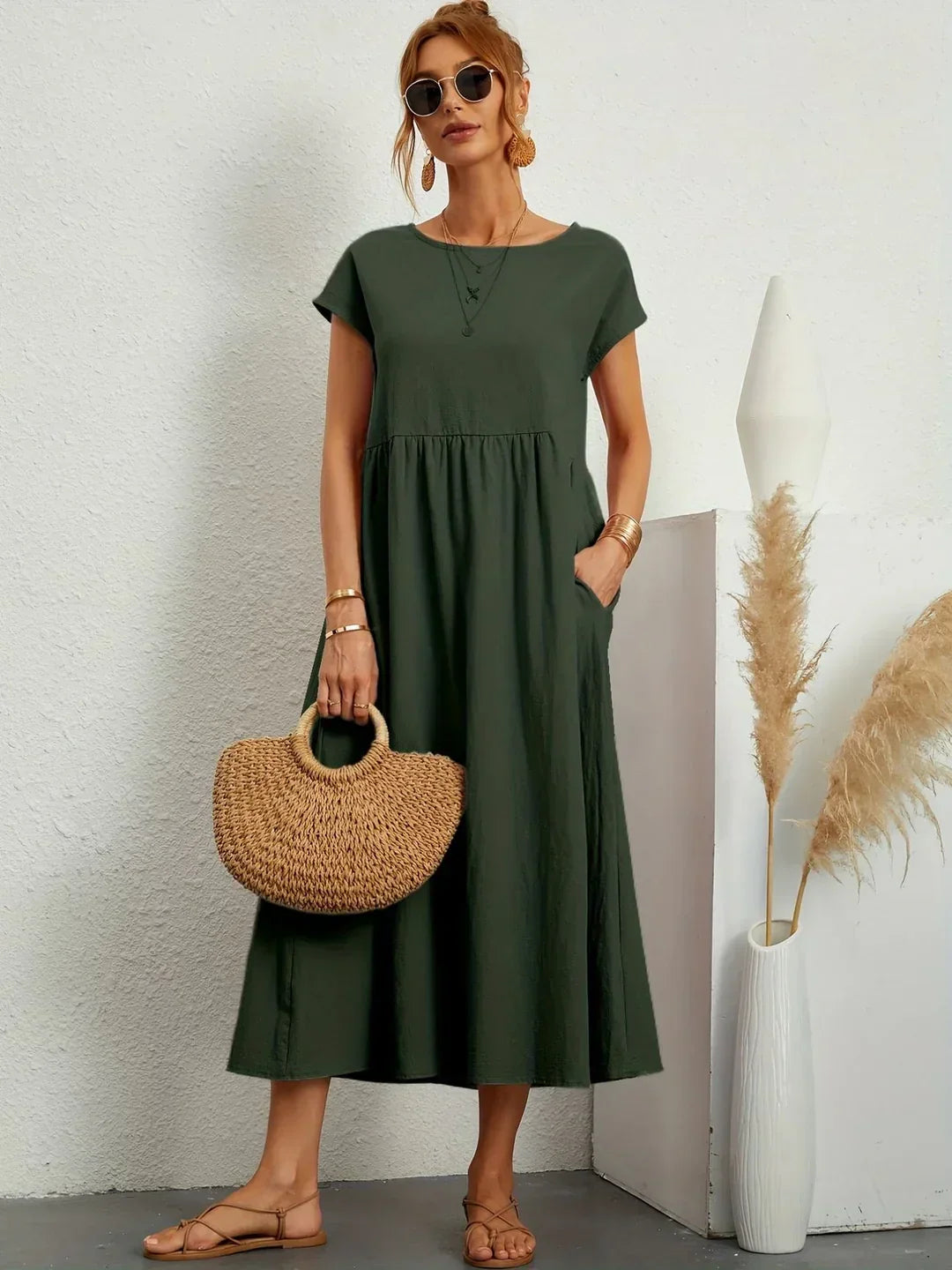 Elena - Elegante Zomerjurk Met Luchtige Pasvorm