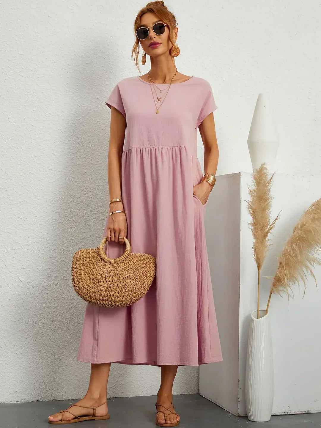 Elena - Elegante Zomerjurk Met Luchtige Pasvorm