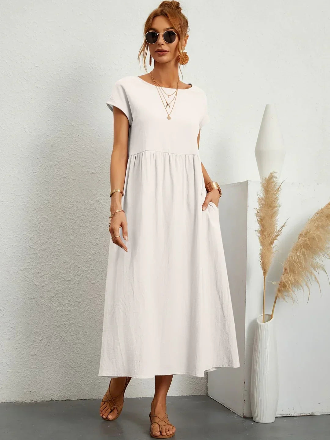 Elena - Elegante Zomerjurk Met Luchtige Pasvorm