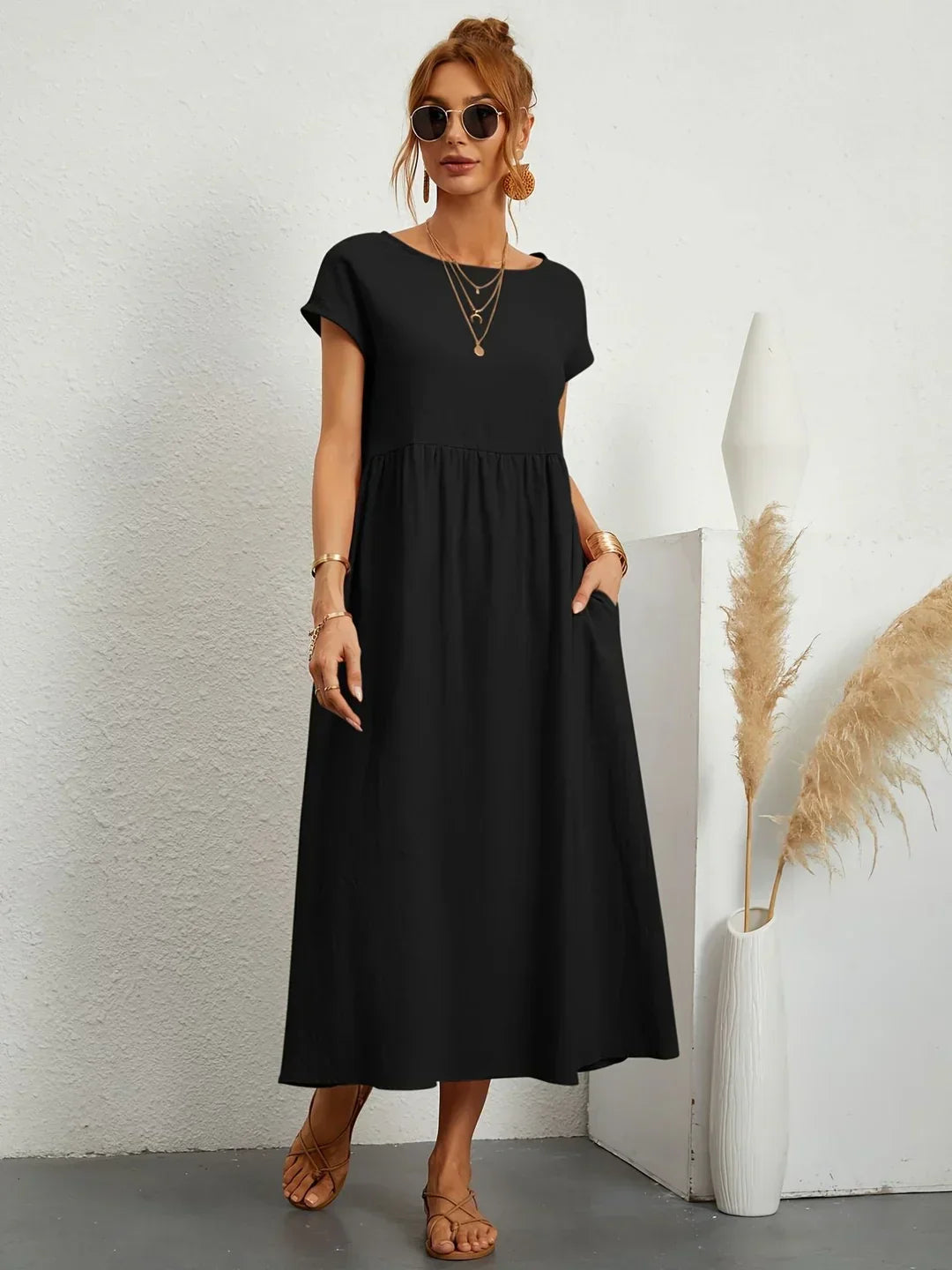 Elena - Elegante Zomerjurk Met Luchtige Pasvorm