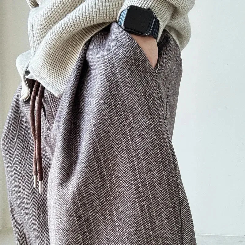 Mason – Gestreepte Relaxte Broek