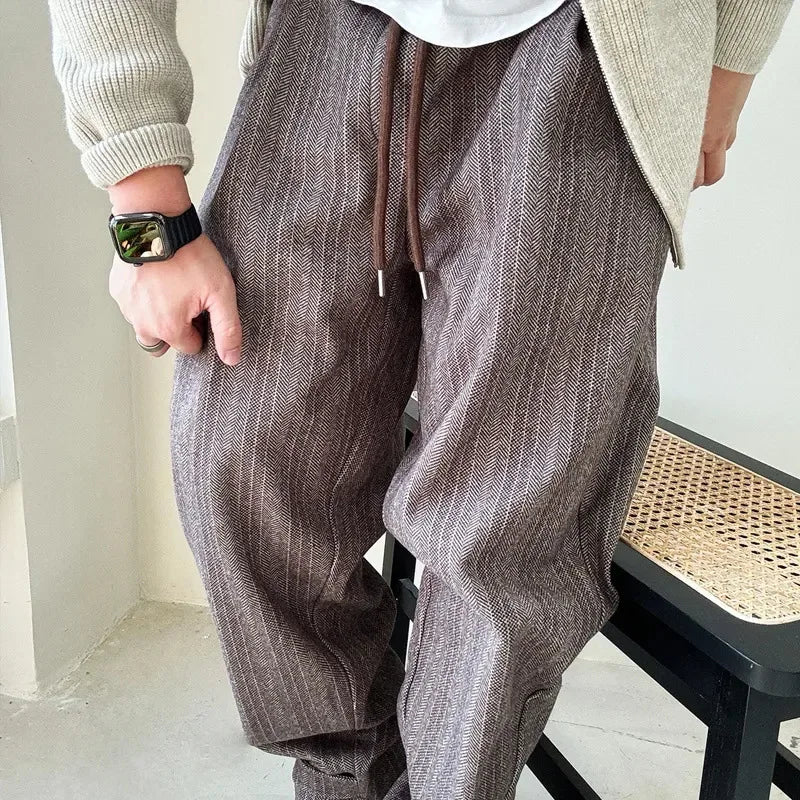 Mason – Gestreepte Relaxte Broek