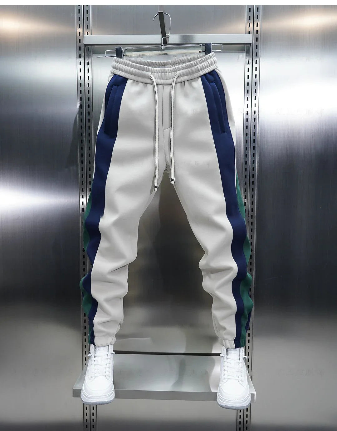 Laurent™ | Trendy broek met contrasterende strepen