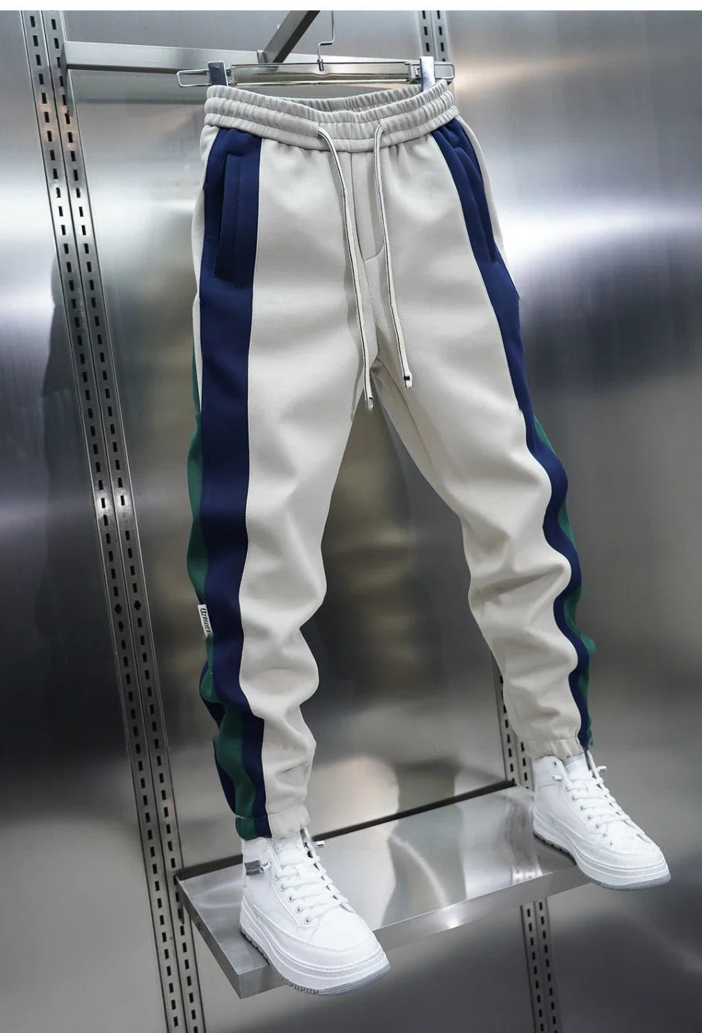 Laurent™ | Trendy broek met contrasterende strepen