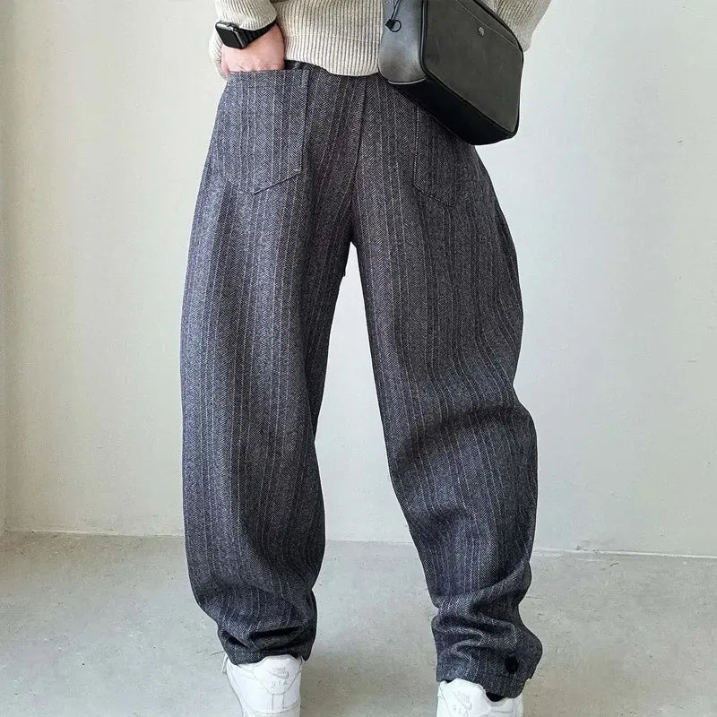 Mason – Gestreepte Relaxte Broek