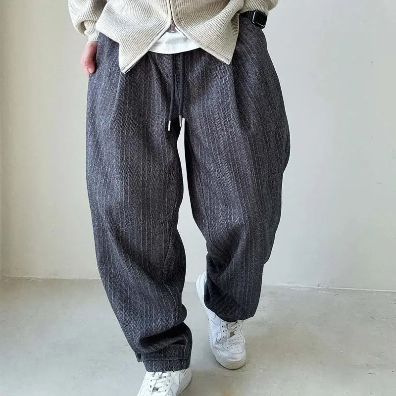Mason – Gestreepte Relaxte Broek