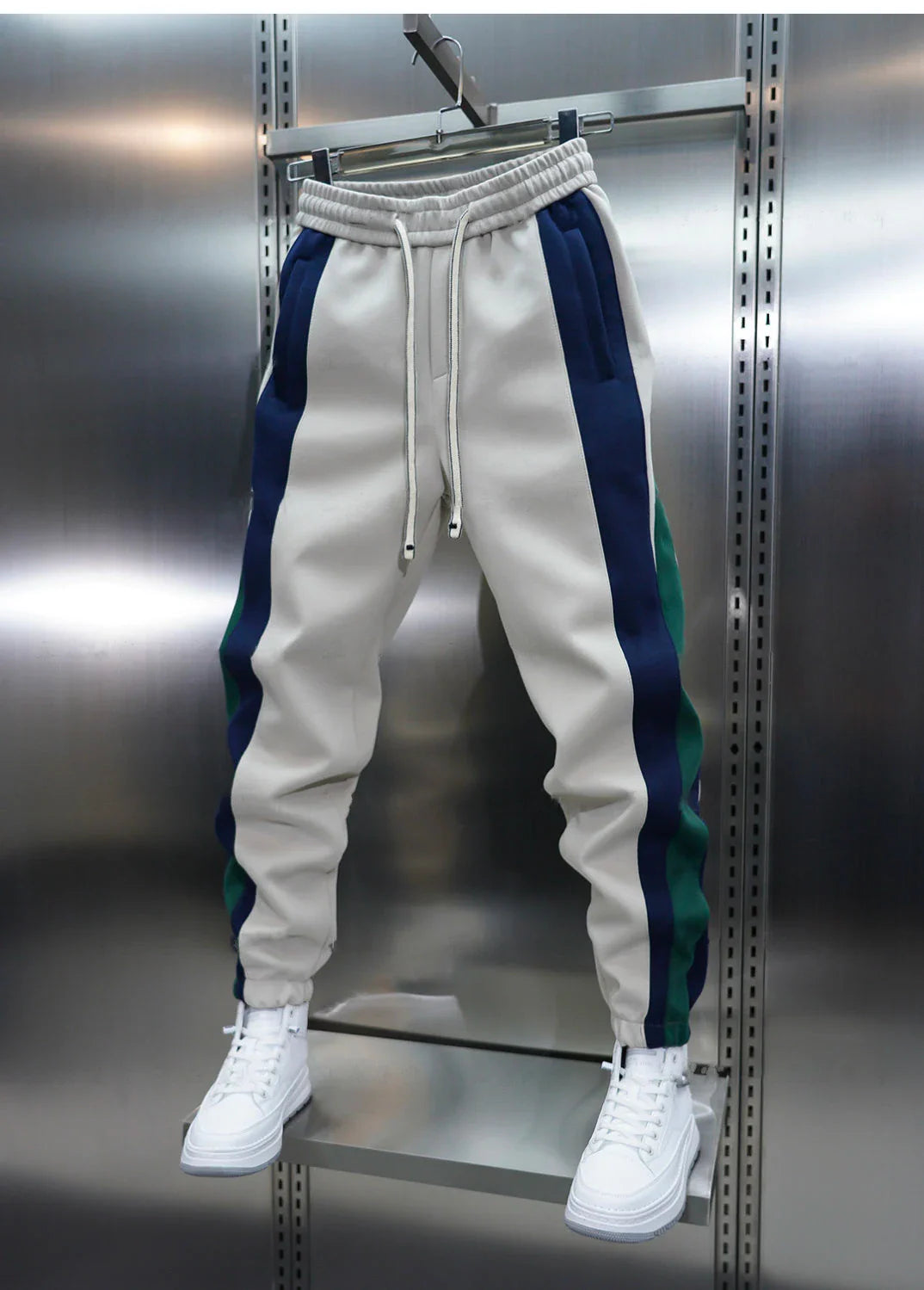 Laurent™ | Trendy broek met contrasterende strepen